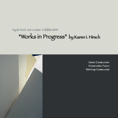 catalog cover for Karen I. Hirsch exhibit at the Hyde Park Art Center